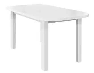 FERDI biały stół laminat owalny 80x150-190